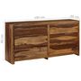 Voir la diapositive 6 : VIDAXL Meuble a tiroirs Bois massif de Sesham 160x40x80 cm