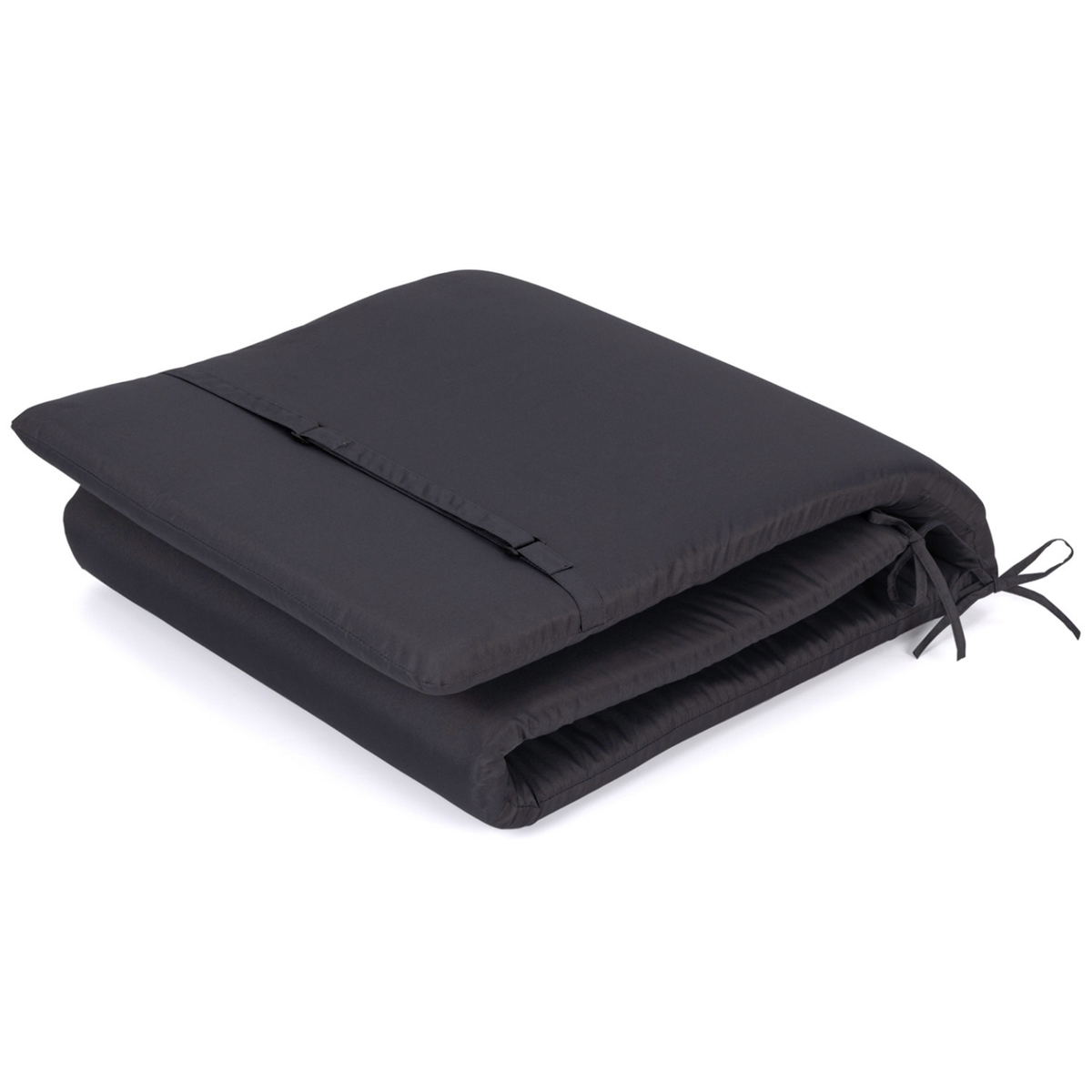 ID MARKET Lot de 2 coussins transat 190 cm gris anthracite