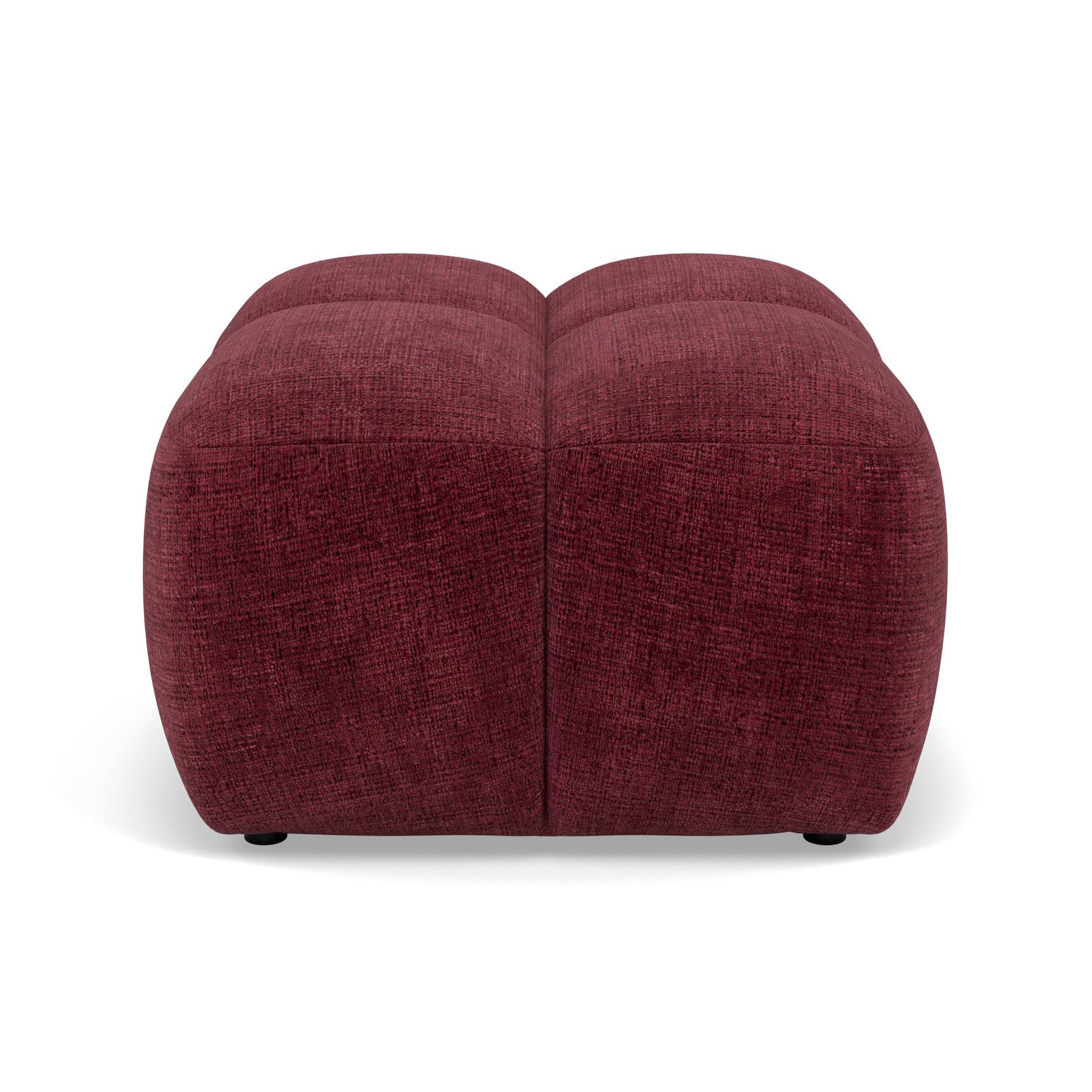 Voir la diapositive 1 : LISA DESIGN Grace - pouf en velours texturé