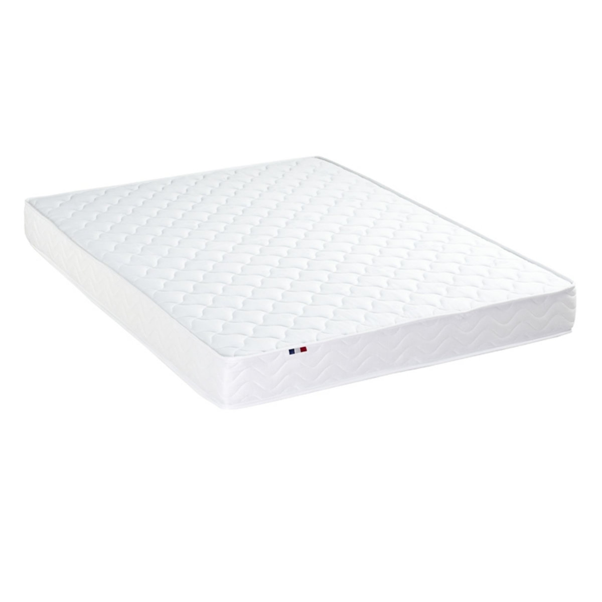 Ensemble matelas 140x190cm + Lit coffre 140x190cm sommier inclus avec tête de lit WILLOW blanc
