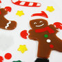 Voir la diapositive 2 : GLOBAL GIFT Stickers gel Noël pour fenêtre - Bonhommes en pain d'épices