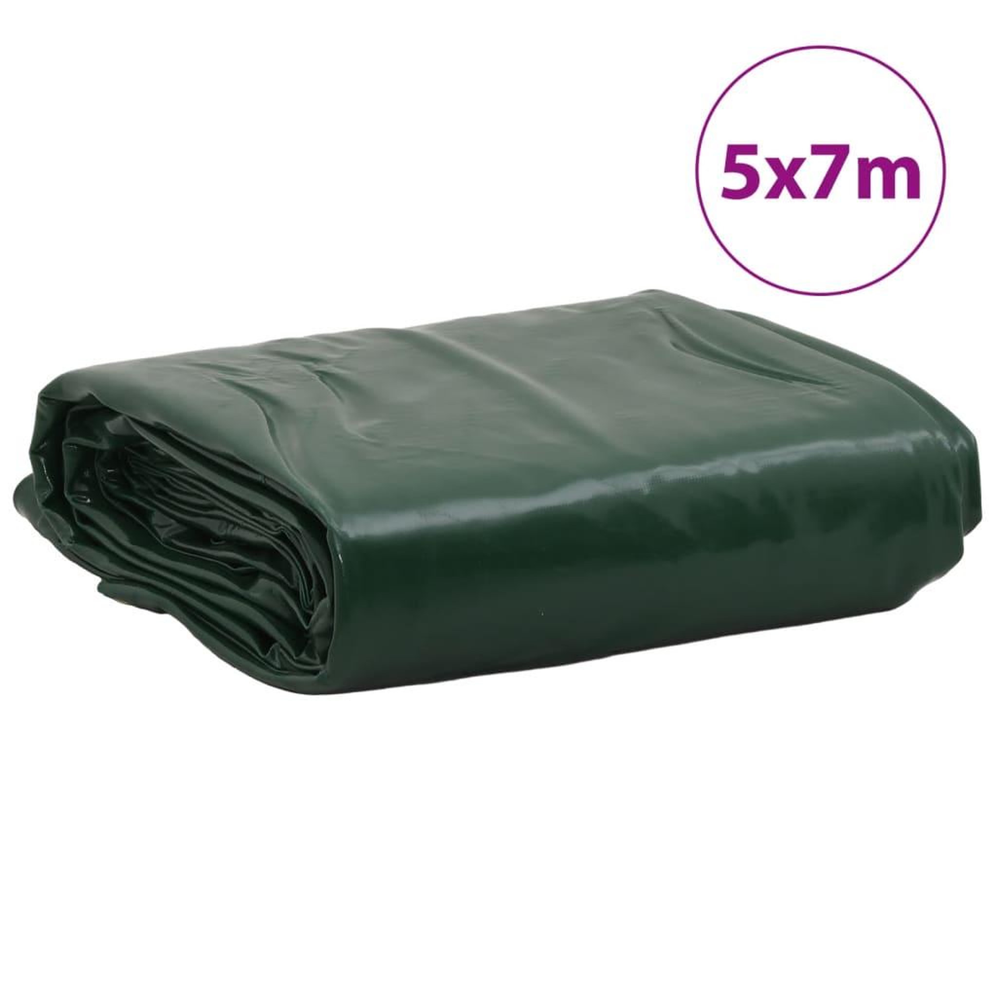 Voir la diapositive 6 : VIDAXL Bache vert 5x7 m 600 g/m²