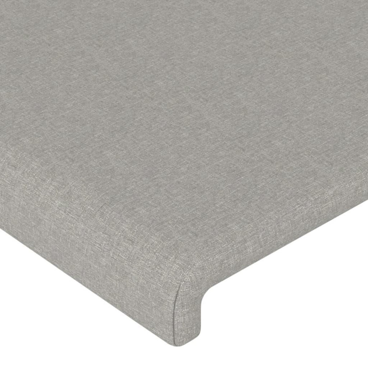 VIDAXL Tete de lit avec oreilles Gris clair 93x16x78/88 cm Tissu