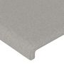 Voir la diapositive 5 : VIDAXL Tete de lit avec oreilles Gris clair 93x16x78/88 cm Tissu