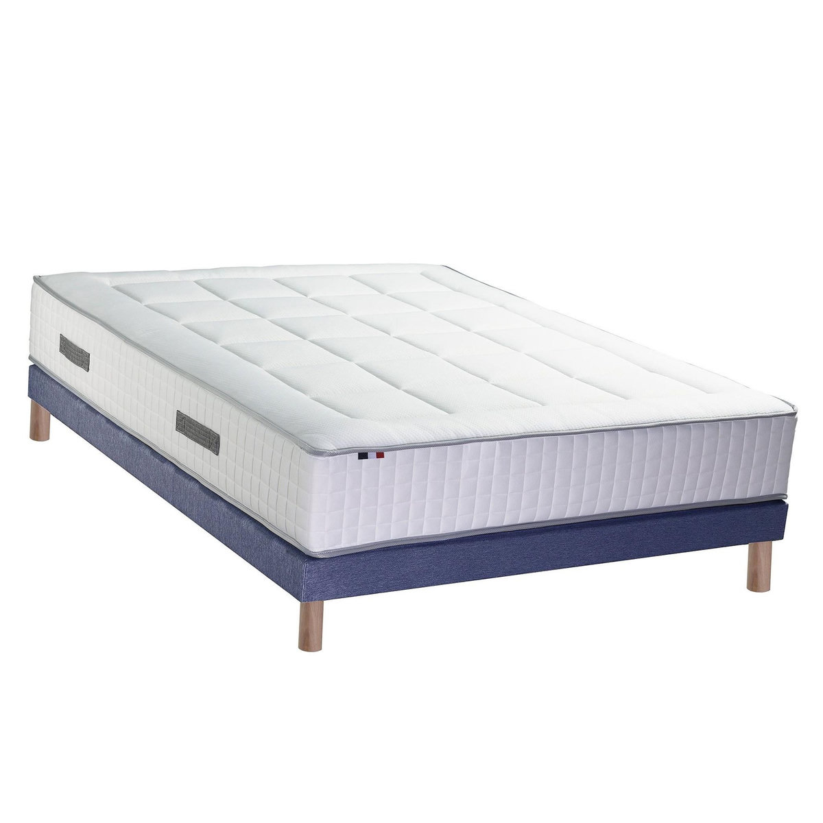 IDLITERIE Ensemble matelas Ressorts 7 zones H28cm + sommier PALACIO 2 FABRICATION FRANCAISE