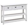 Voir la diapositive 2 : VIDAXL Buffet Antique Blanc 115x30x76 cm Bois