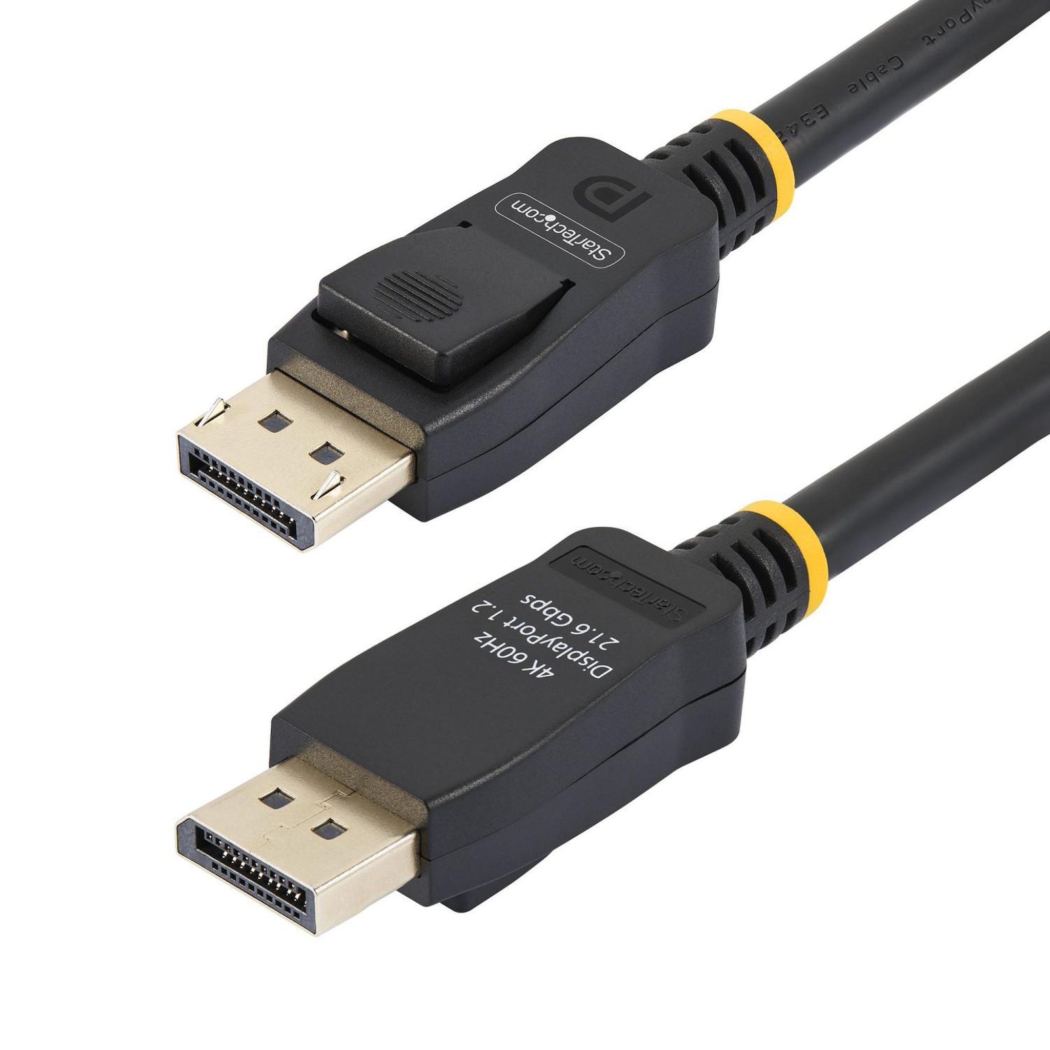Voir la diapositive 3 : Startech Startech.com câble displayport certifié vesa de 2m - lot de 10 - cordon displayport 1.2 avec loquets, 4k 60hz uhd, câble dp à dp pour moniteur, connecteurs dp à loquets