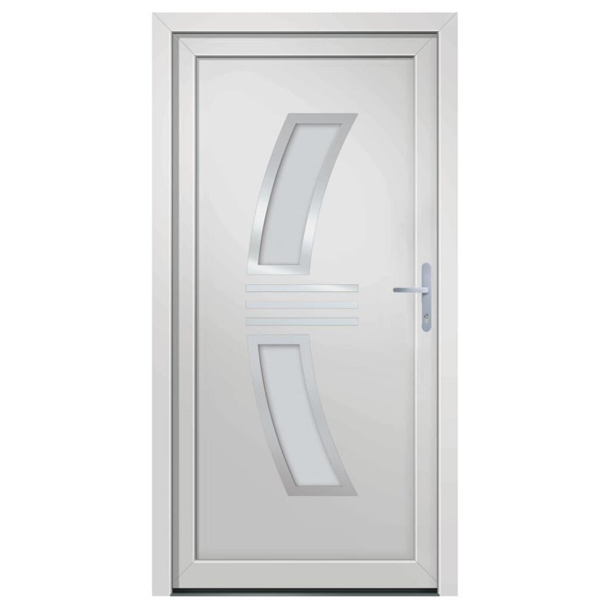 VIDAXL Porte d'entree Blanc 88x200 cm PVC