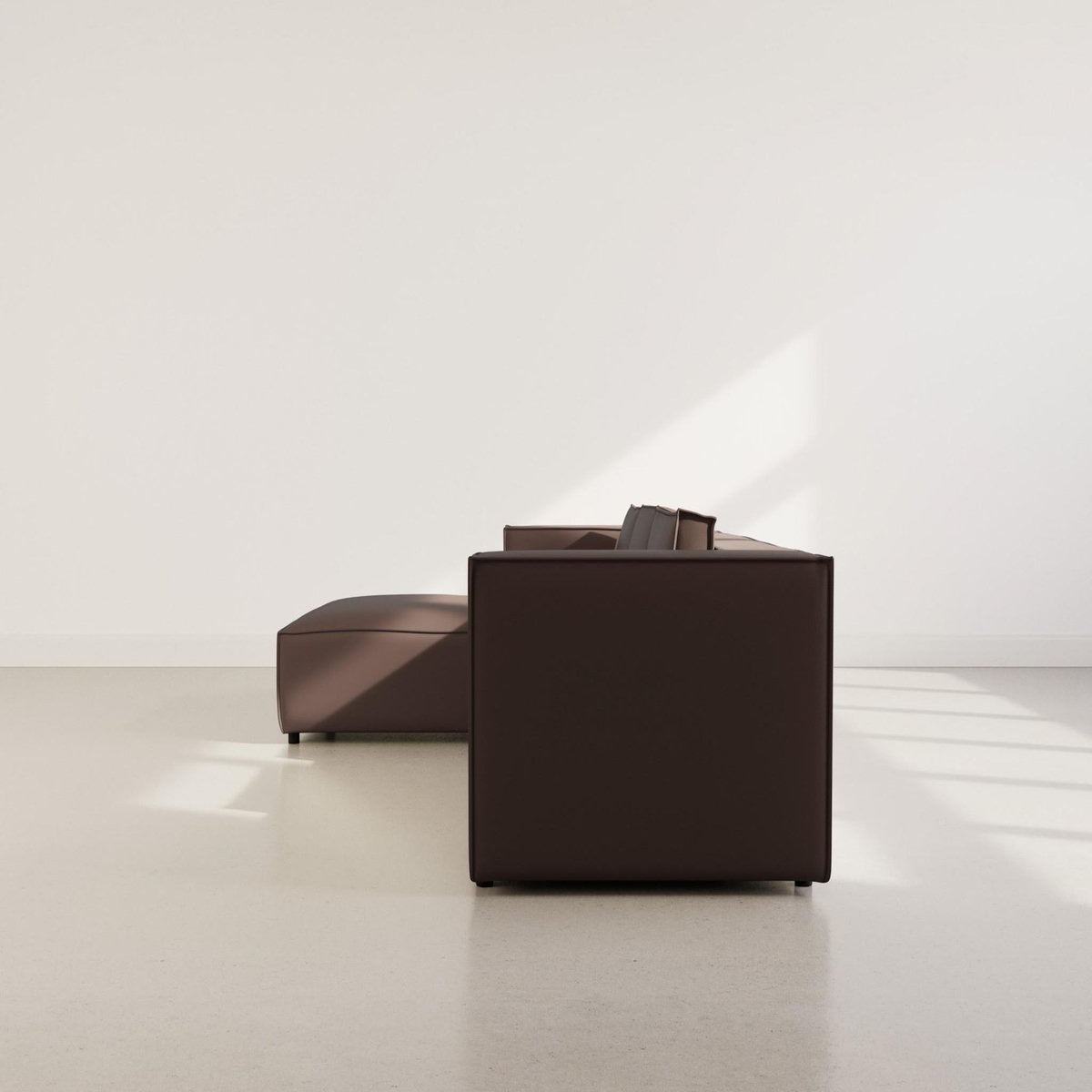 LISA DESIGN Stella - canapé d'angle gauche 4 places en simili