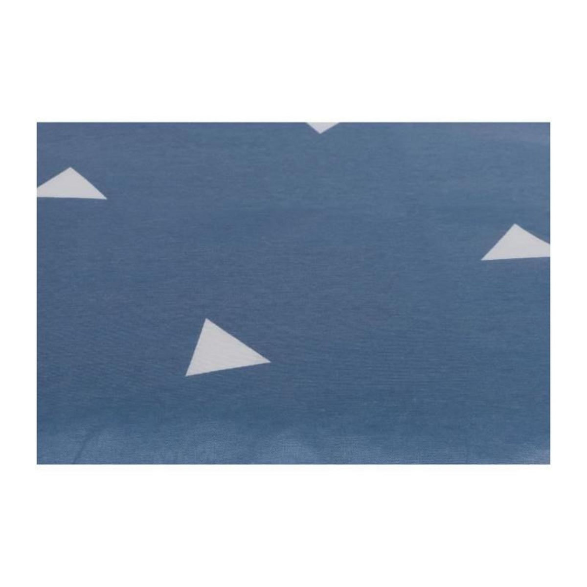 GENERIQUE Parure de lit - 1 housse de couette 220 x 240 cm + 2 taies d'oreiller 60 x 60 cm - 65% coton, 35% polyester - Bleu