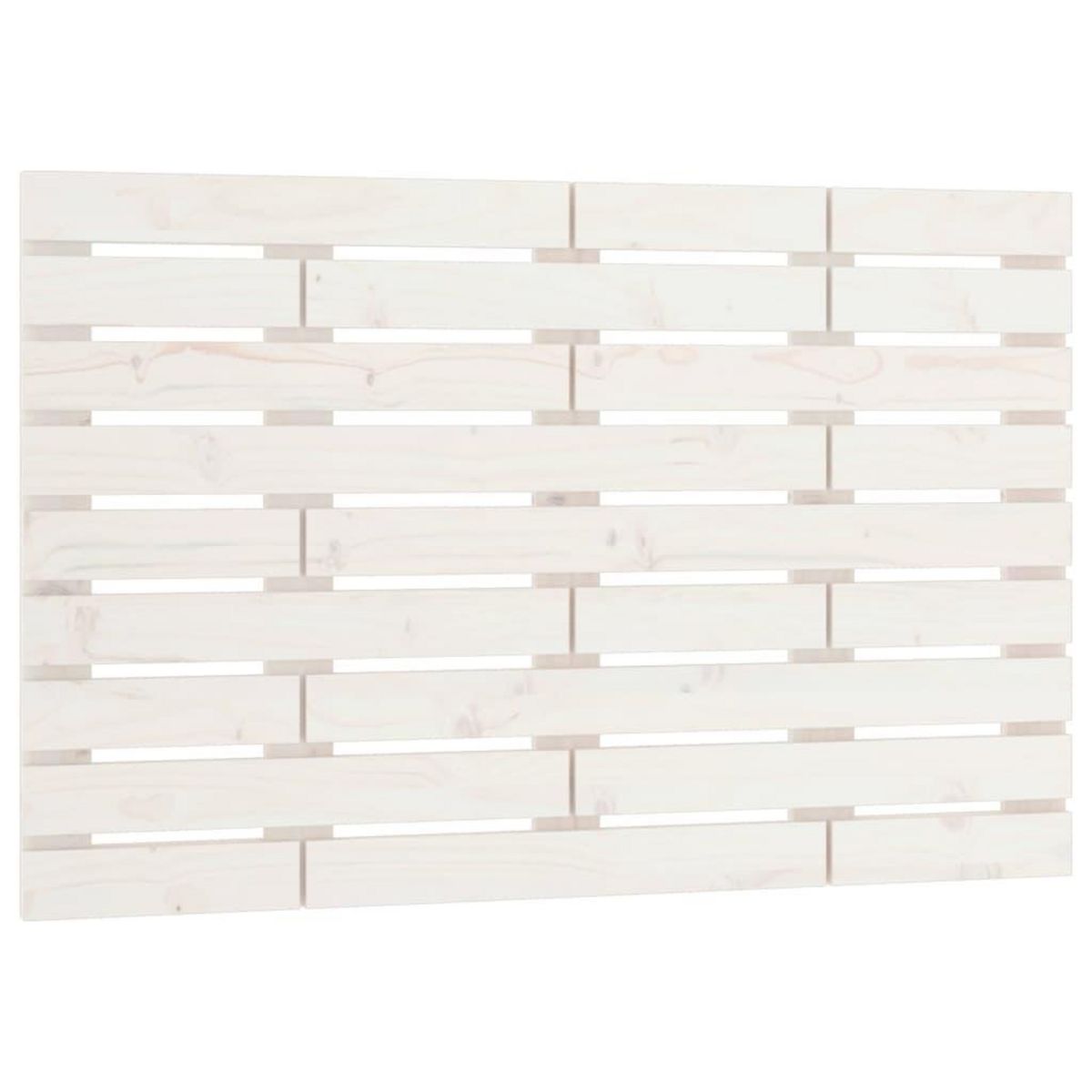 VIDAXL Tete de lit murale Blanc 81x3x63 cm Bois massif de pin