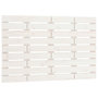 Voir la diapositive 2 : VIDAXL Tete de lit murale Blanc 81x3x63 cm Bois massif de pin