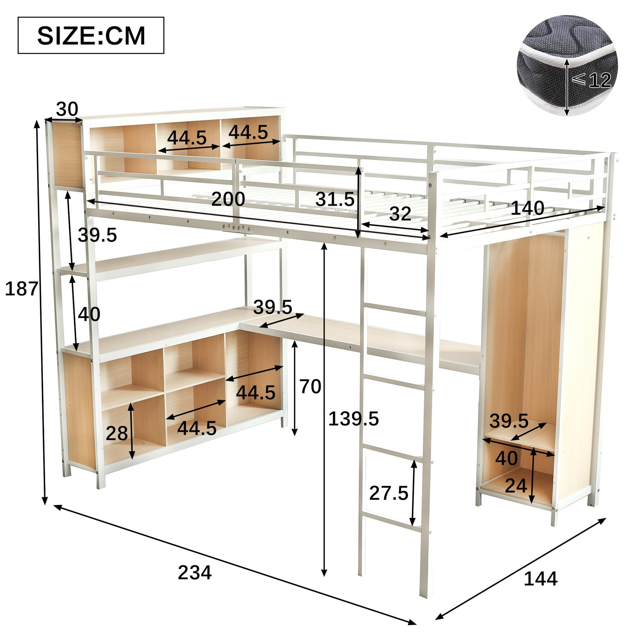 Voir la diapositive 3 : MERAX Lit mezzanine