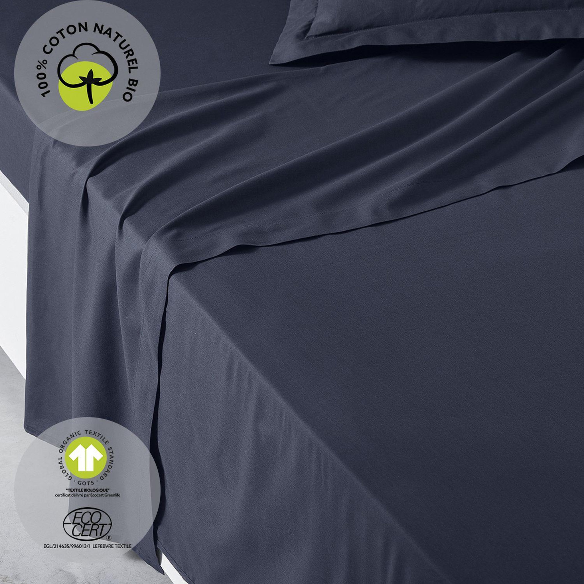 Voir la diapositive 2 : Today Drap plat - 100% coton BIO