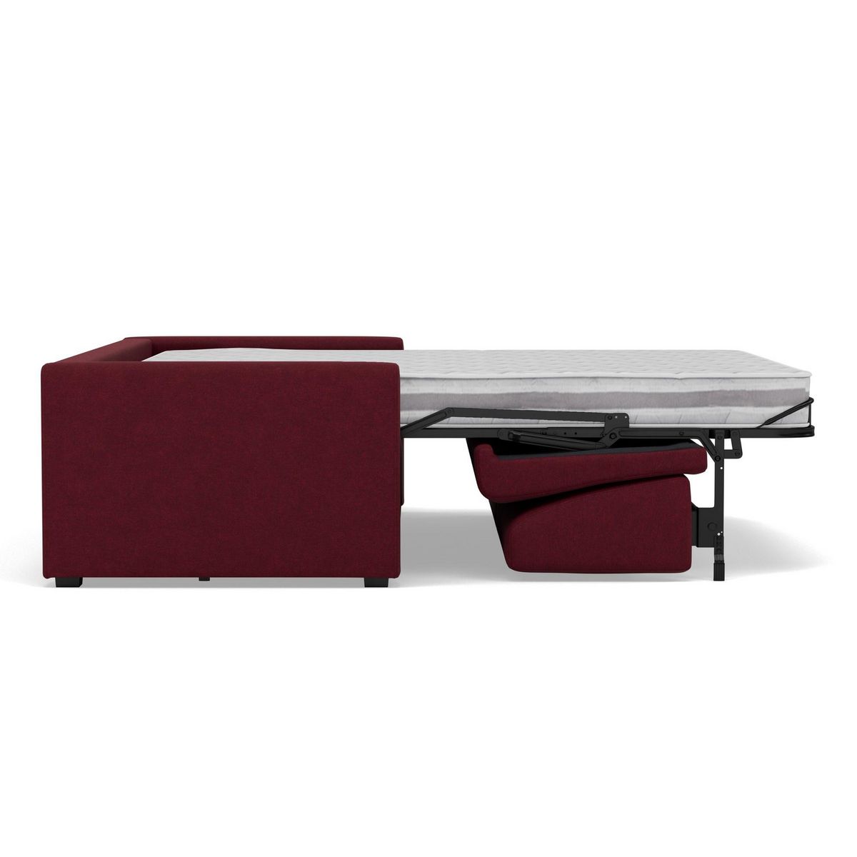 BEST MOBILIER Julia - canapé 3 places convertible express couchage quotidien 140 cm matelas 14 cm en tissu