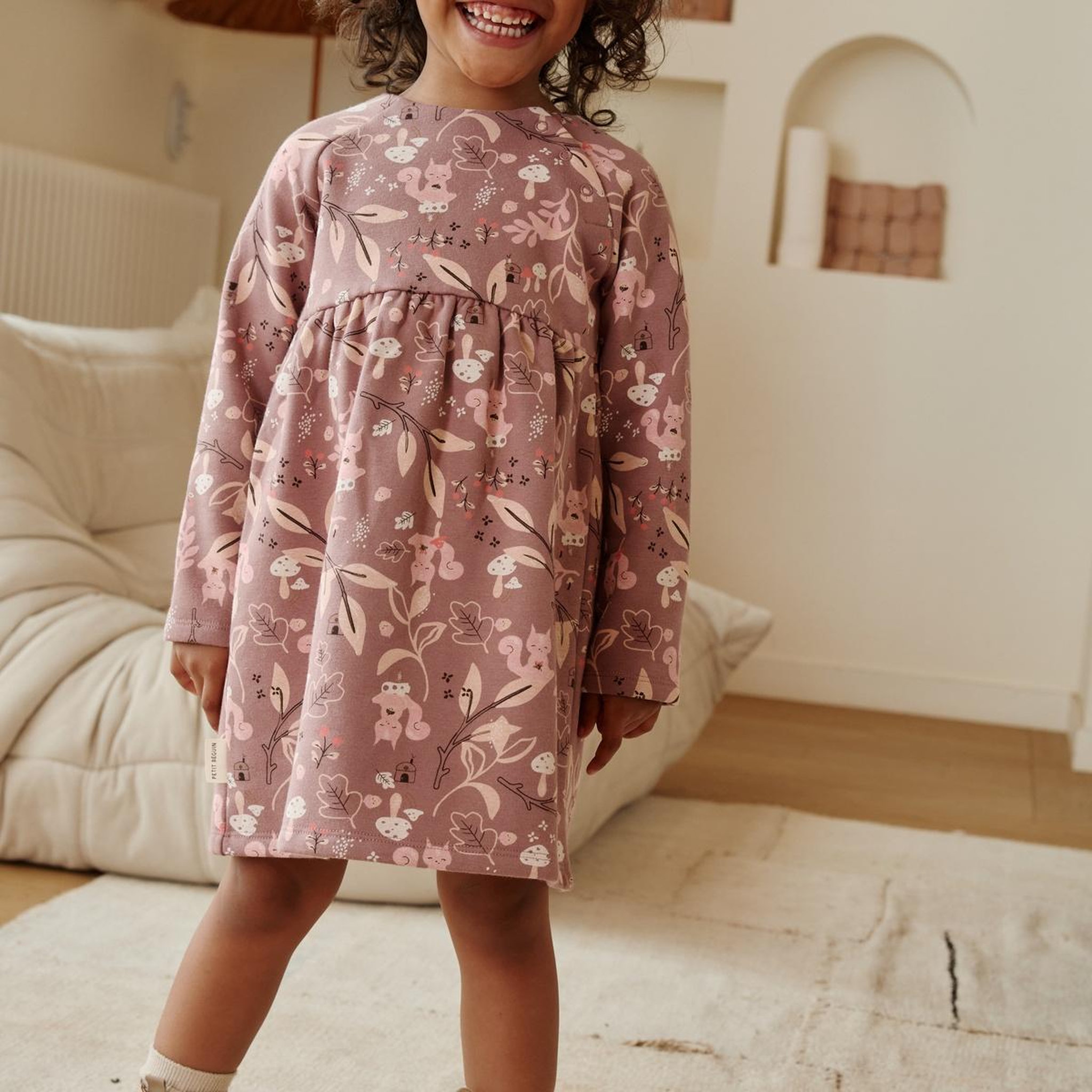 Voir la diapositive 5 : Petit Béguin Robe enfant en molleton sora