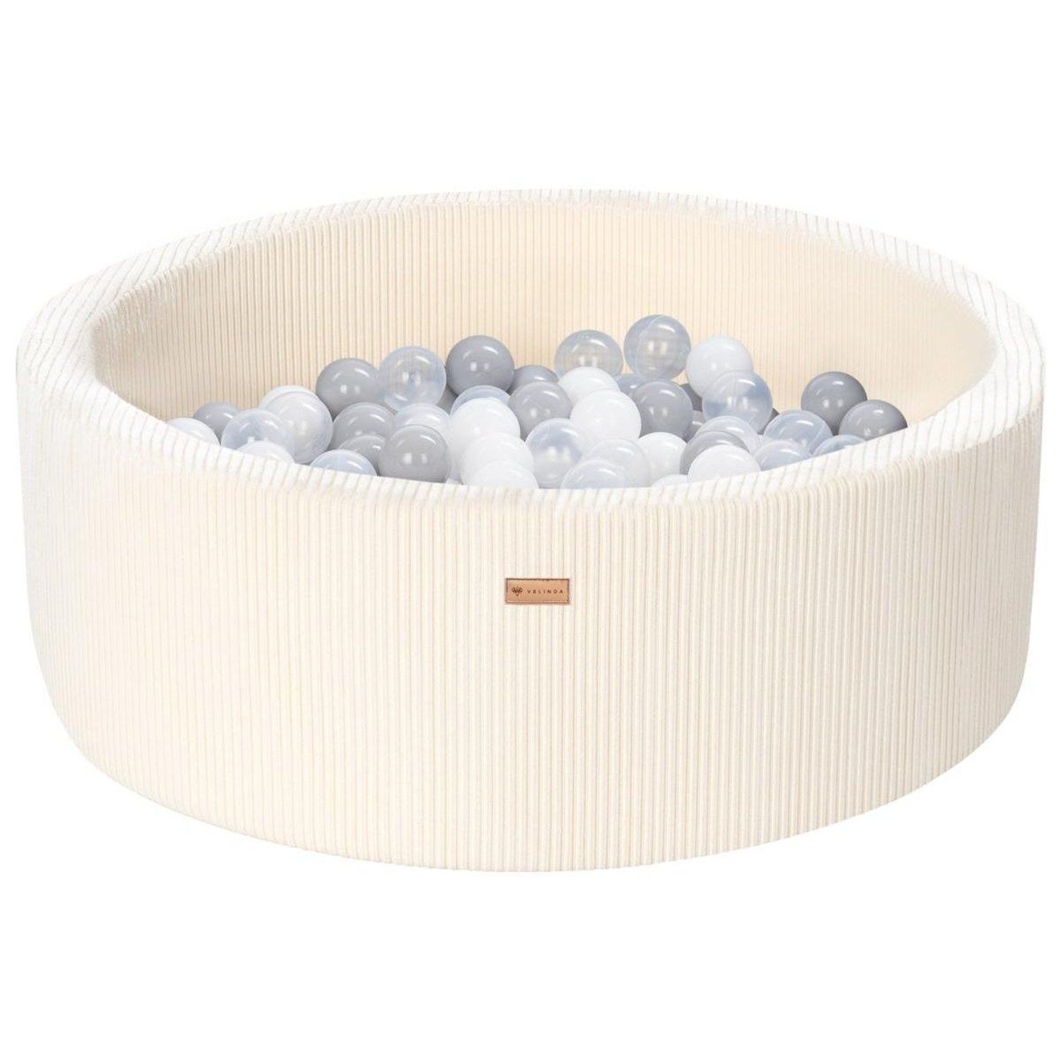 Piscine À Balles Velinda 200 Balles Diamètre 90 Cm Velours Côtelé - vue 2
