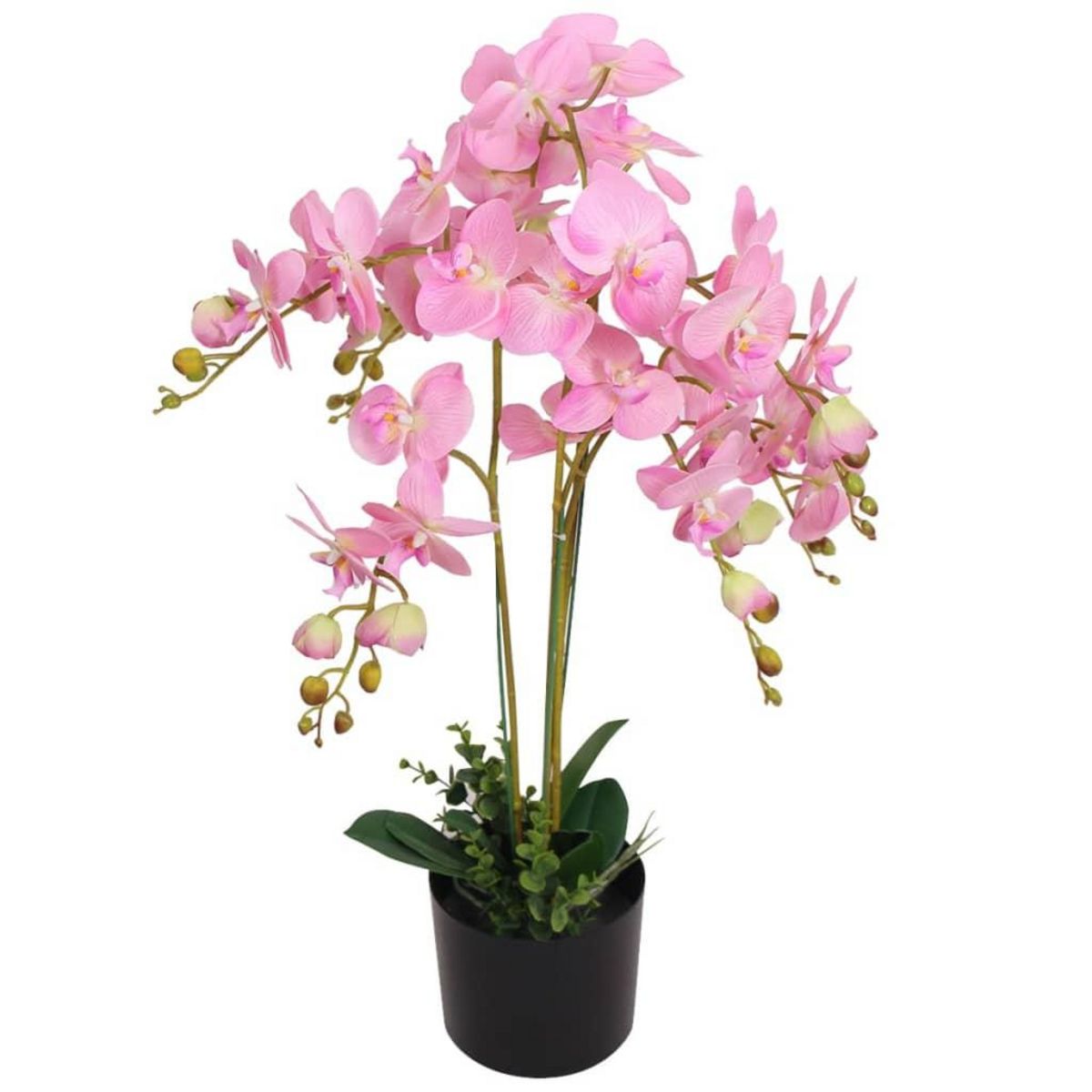VIDAXL Plante artificielle avec pot Orchidee 75 cm Rose