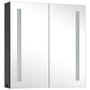 Voir la diapositive 3 : VIDAXL Armoire de salle de bain a miroir LED 62x14x60 cm