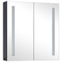 Voir la diapositive 3 : VIDAXL Armoire de salle de bain a miroir LED 62x14x60 cm