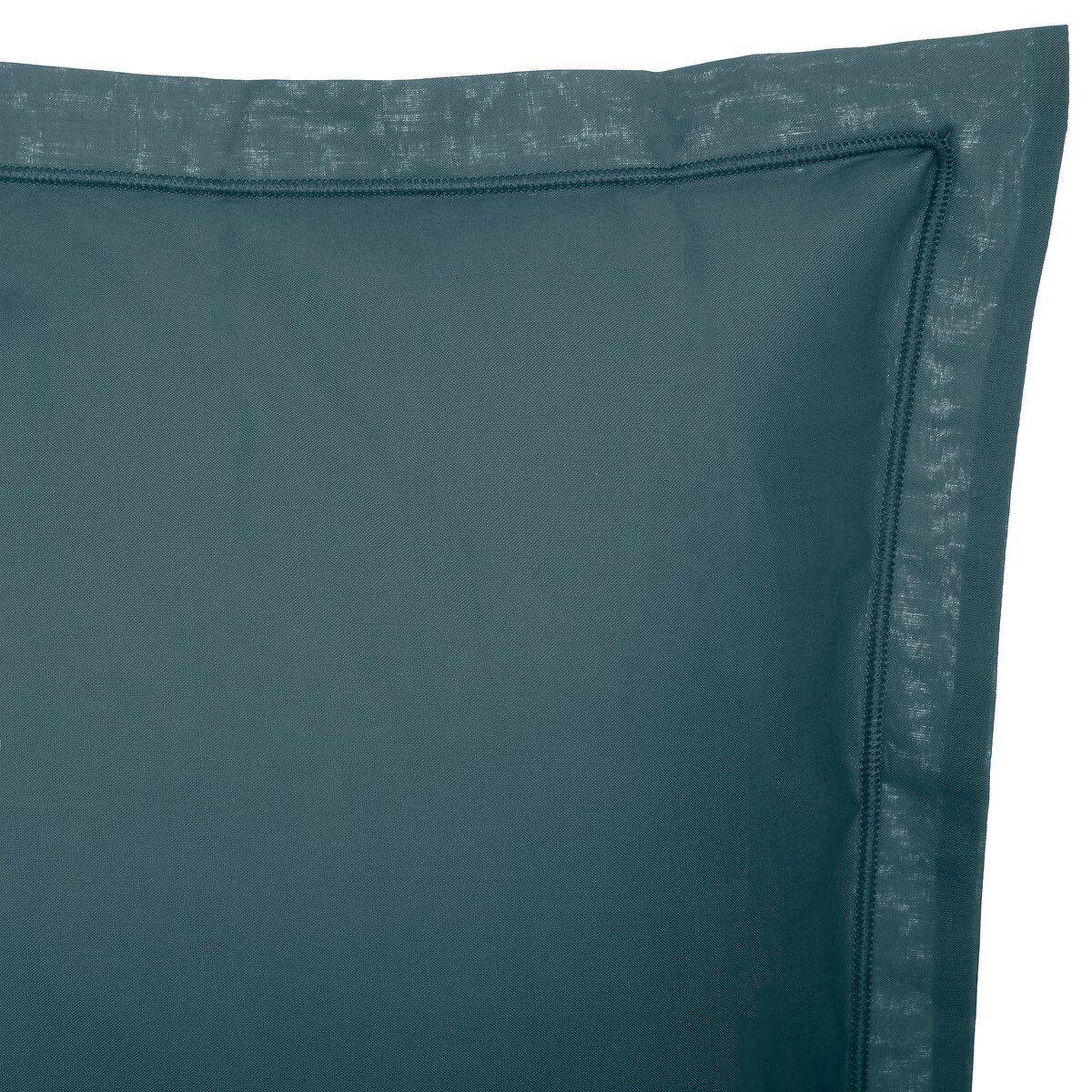 Voir la diapositive 2 : ATMOSPHERA Taie d'oreiller  intérieur  50x70cm bleu orage