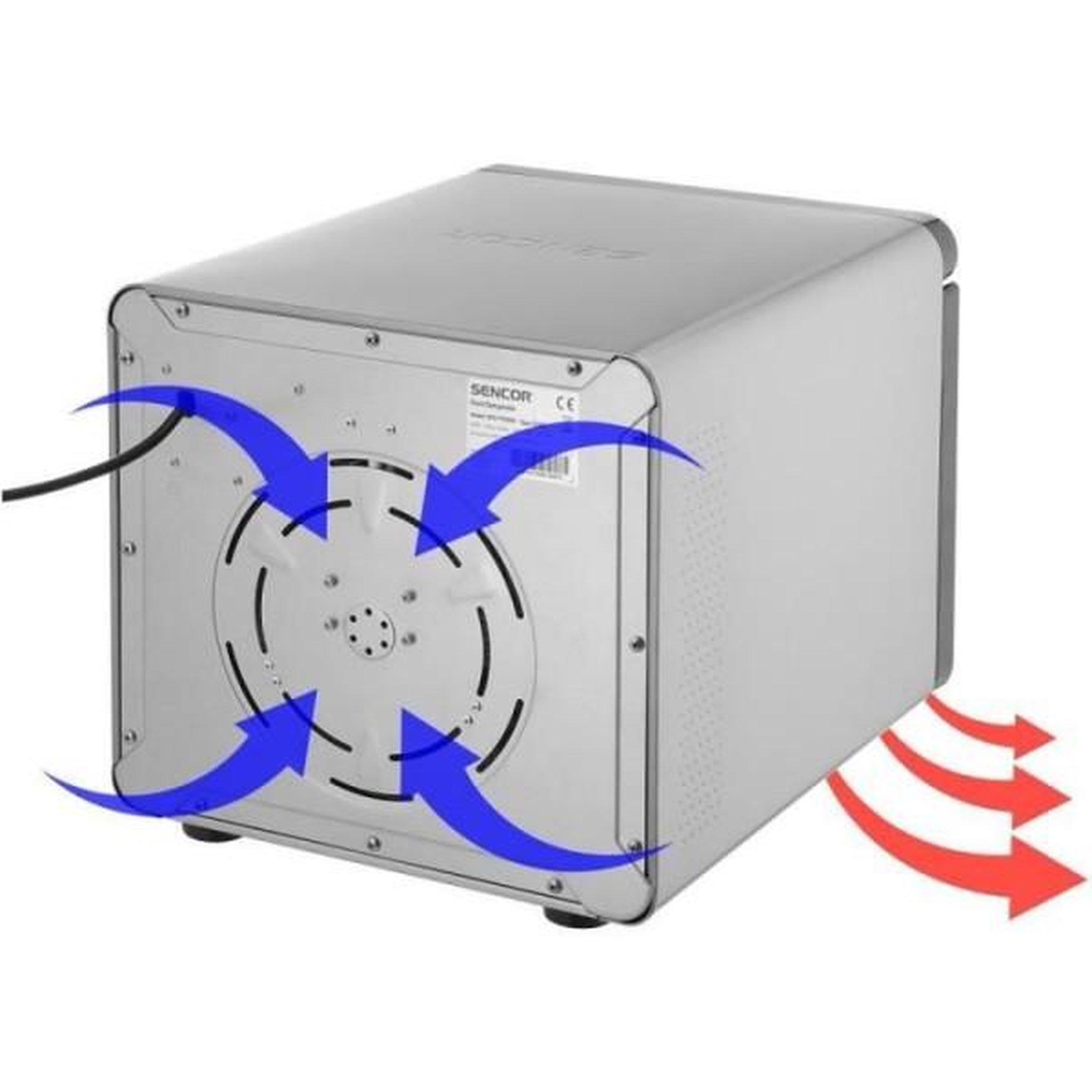 Voir la diapositive 6 : SENCO Déshydrateur alimentaire Sencor SFD 7750SS avec 7 plateaux métalliques