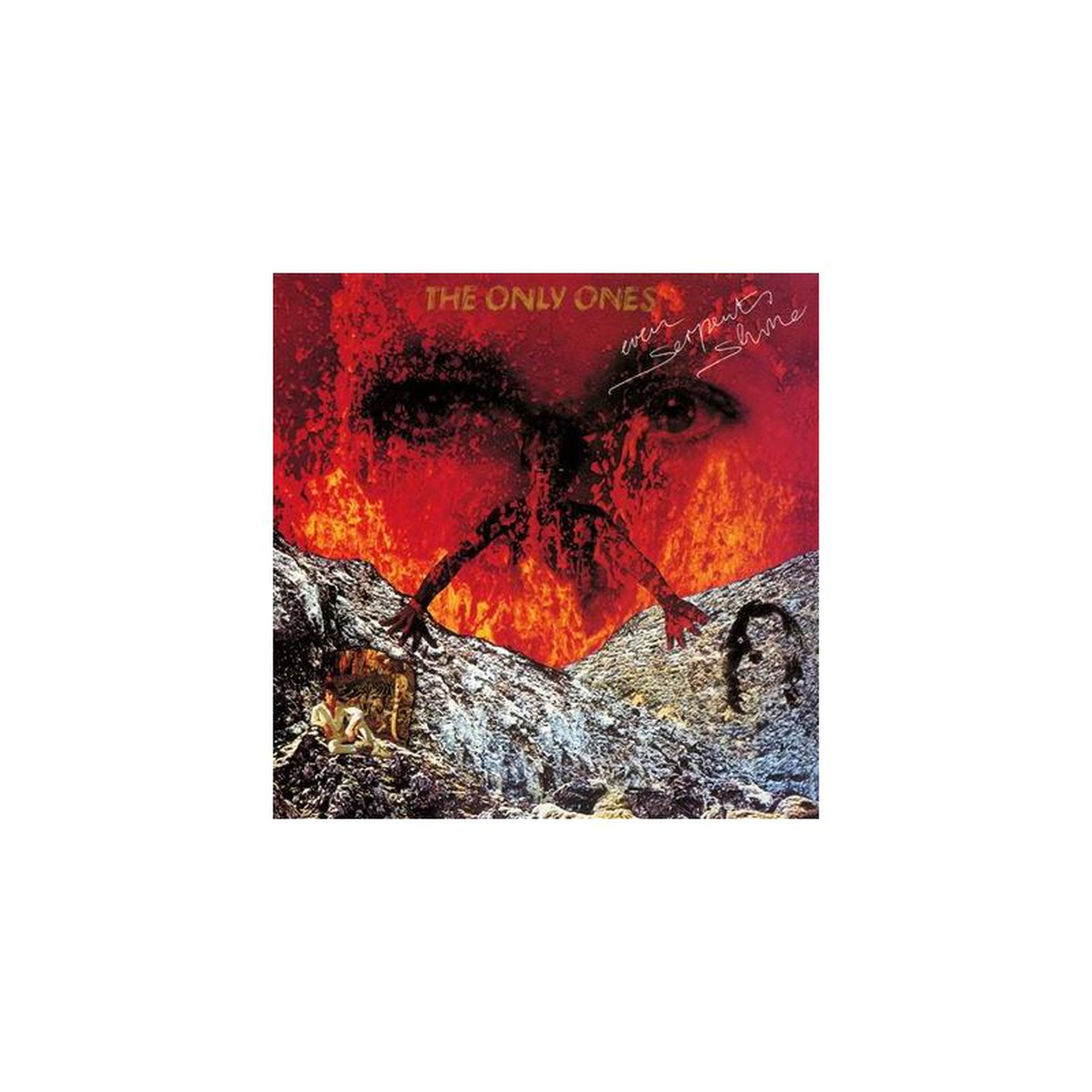 Vinyle couleur édition limitée the only ones even serpents shine, pochette avec visage surréaliste