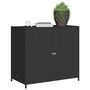 Voir la diapositive 4 : VIDAXL Armoire de rangement de jardin noir 83x45x76 cm resine tressee
