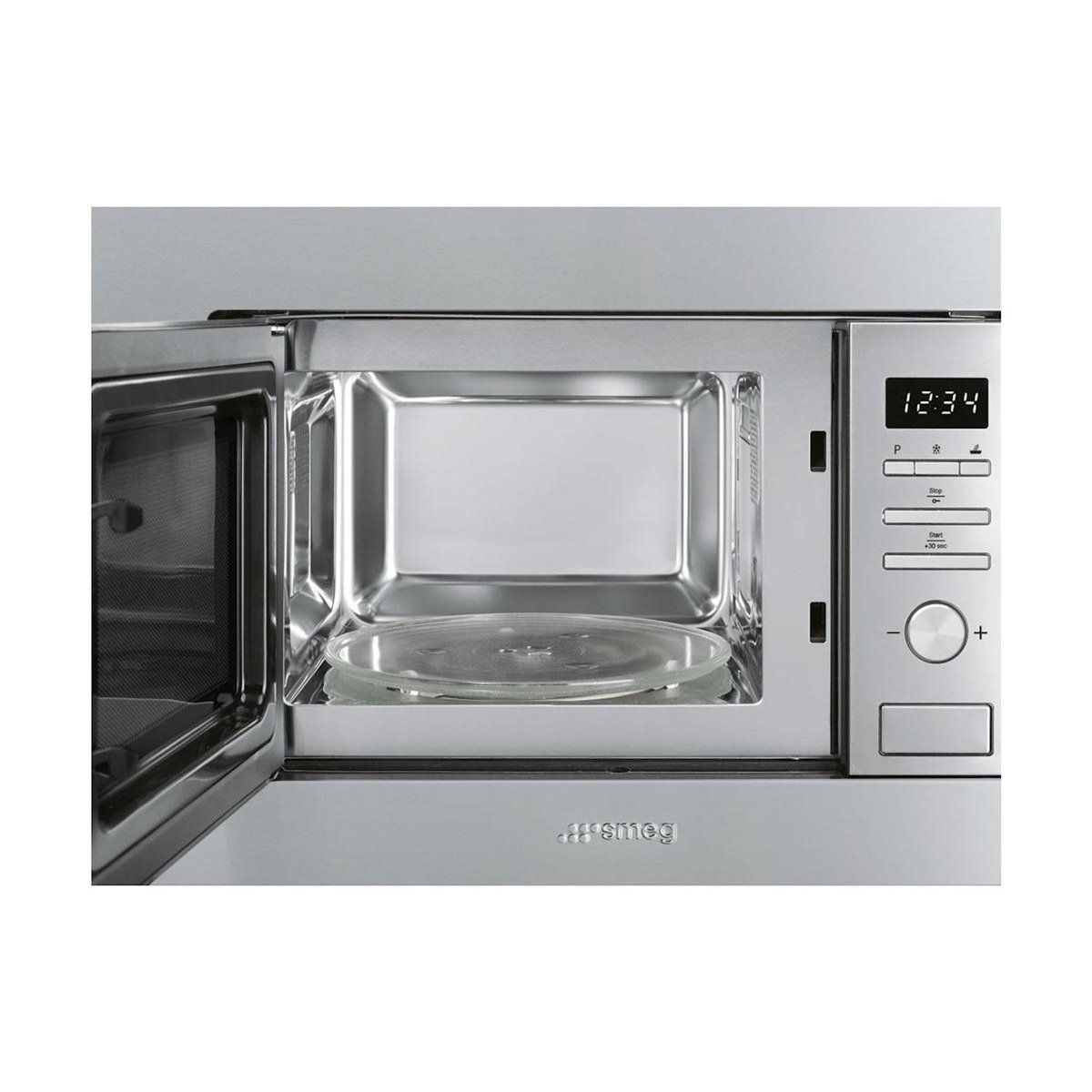 SMEG Four à micro-ondes encastrable avec gril Smeg FMI017X 20 L 800 W Acier inoxydable