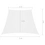 Voir la diapositive 6 : VIDAXL Voile de parasol Tissu Oxford trapeze 3/5x4 m Blanc