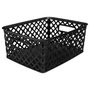 Voir la diapositive 1 :  Panier Multi-Usages  Basket  10cm Noir