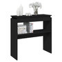 Voir la diapositive 3 : VIDAXL Table console Noir 80x30x80 cm Aggloméré