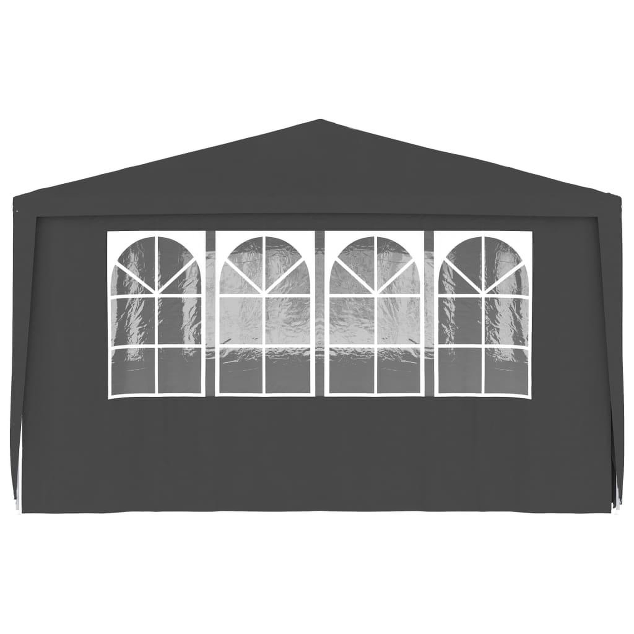 Voir la diapositive 4 : VIDAXL Tente de reception et parois laterales 4x6 m Anthracite 90 g/m^2