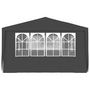 Voir la diapositive 4 : VIDAXL Tente de reception et parois laterales 4x6 m Anthracite 90 g/m^2
