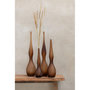 Voir la diapositive 4 : Paris Prix Lot de 3 Vases en Verre  Yoko  64cm Marron