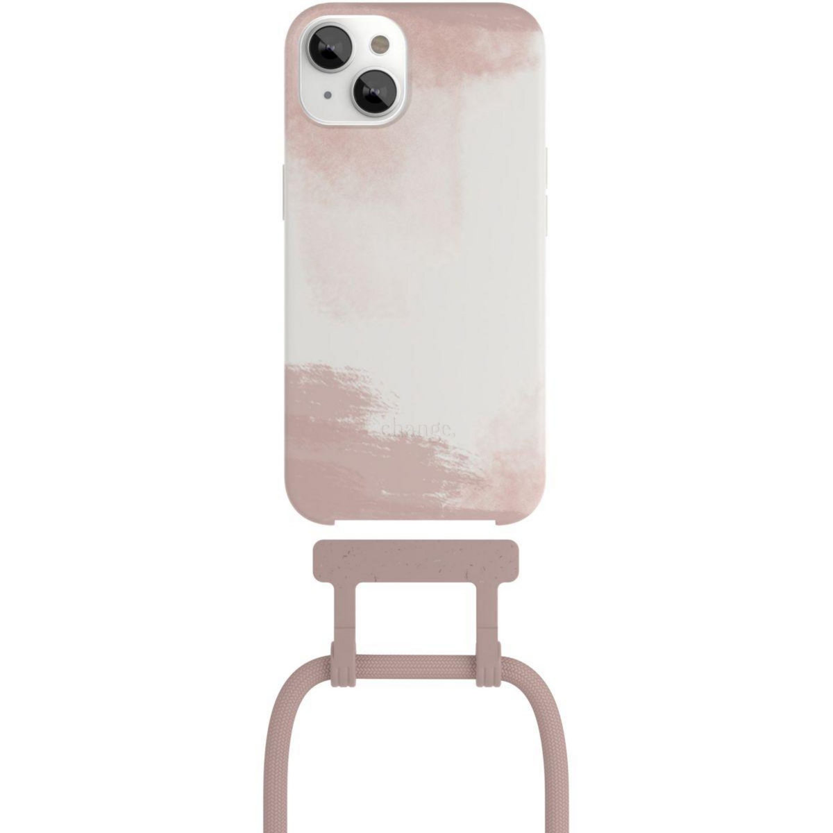 WOODCESSORIES Coque avec cordon iPhone 13 mini Tour de cou rouge