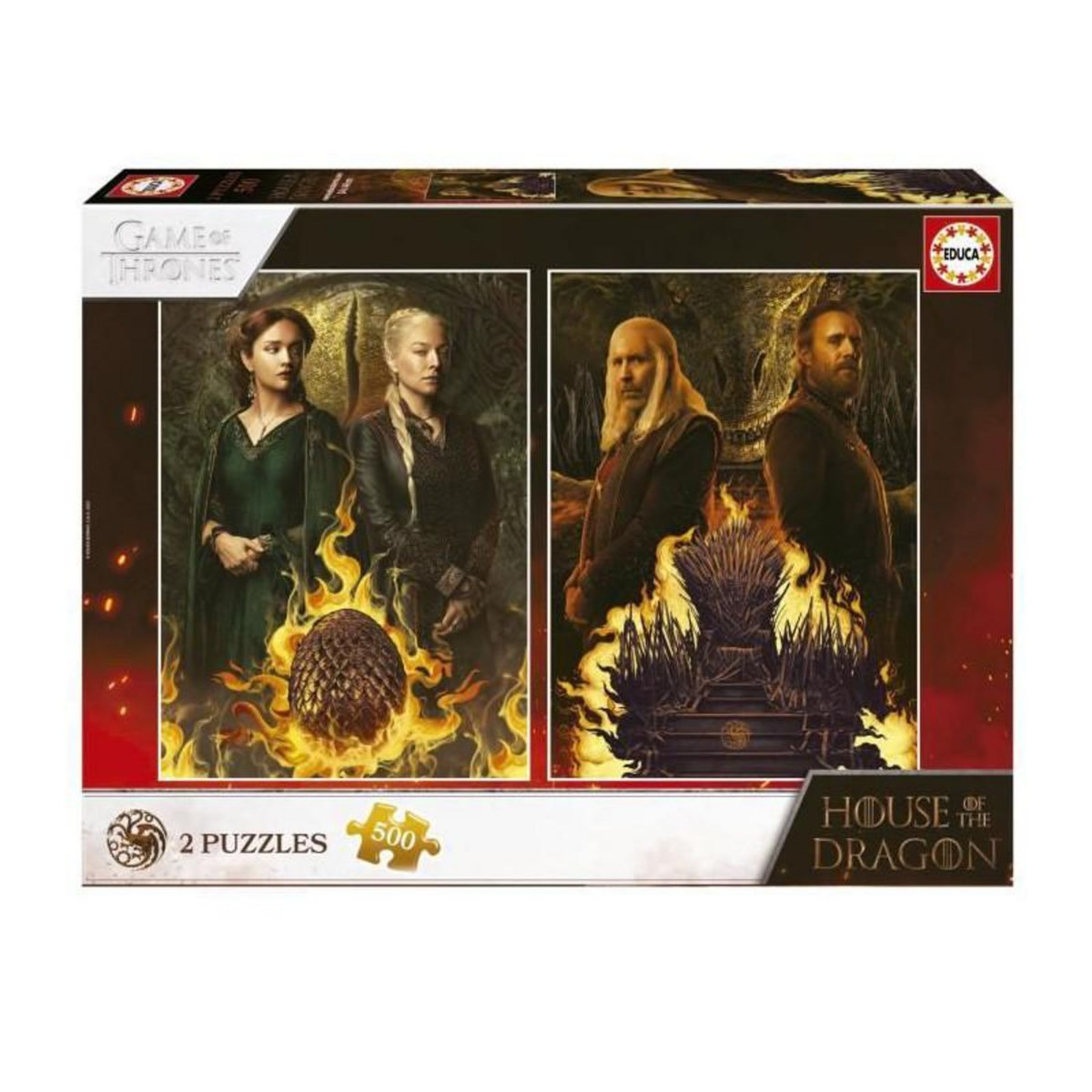 EDUCA Puzzle - EDUCA - House Of The Dragon - 2X500 pieces