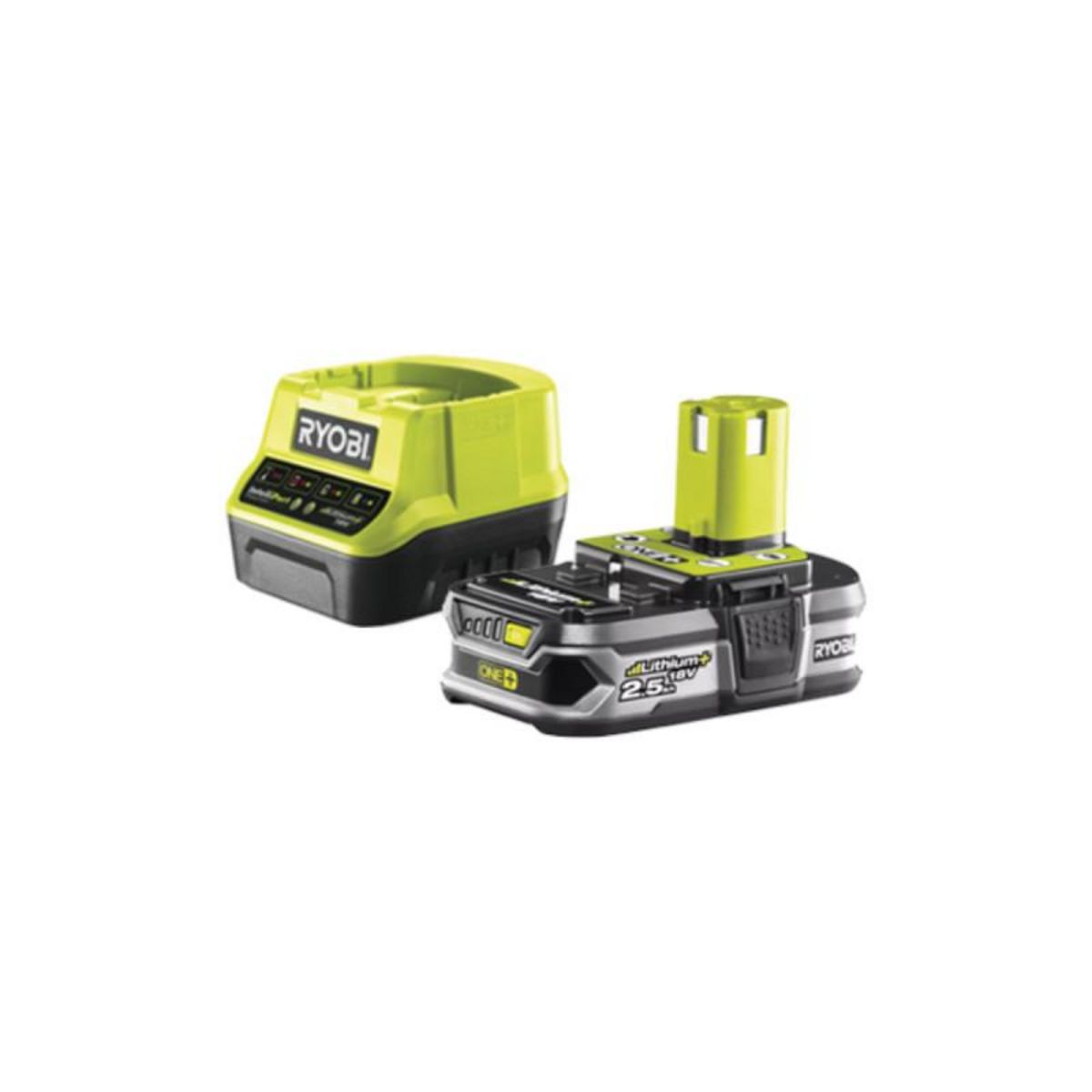 Ryobi Pack RYOBI coupe bordures hybride 18V One+ - 1 batterie 2.5Ah LithiumPlus - 1 chargeur rapide - bob