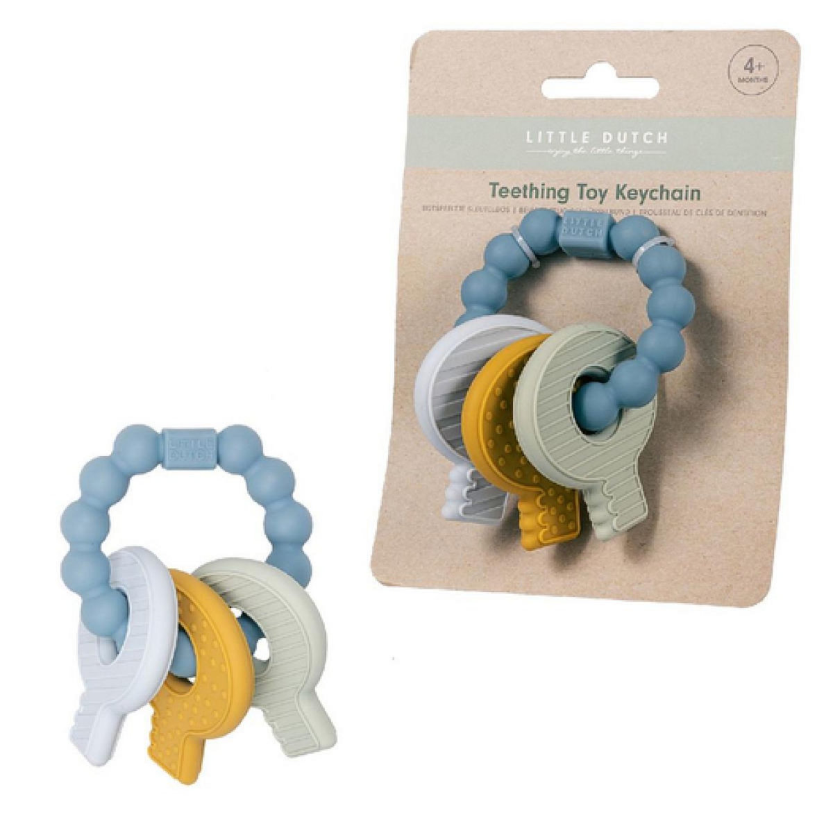 LITTLE DUTCH Trousseau de clés de dentition bleu