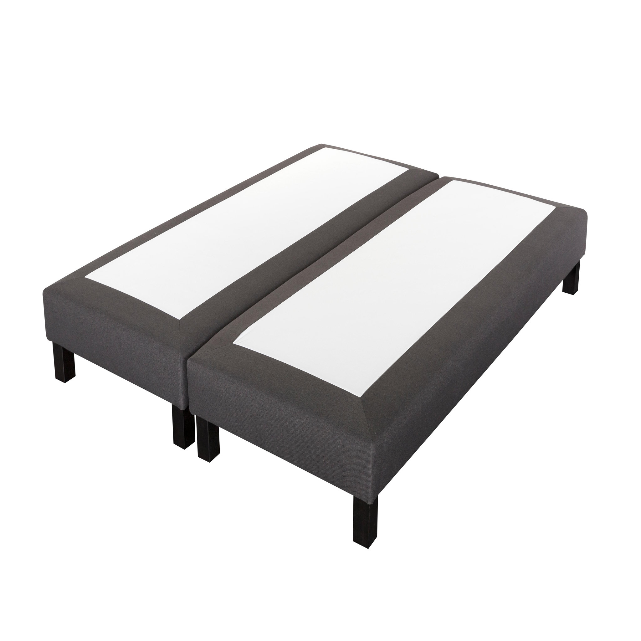 Voir la diapositive 5 : PRESTIGE Collection Ensemble matelas ressorts TEMPO GREY+ sommier déco gris 180x200 cm