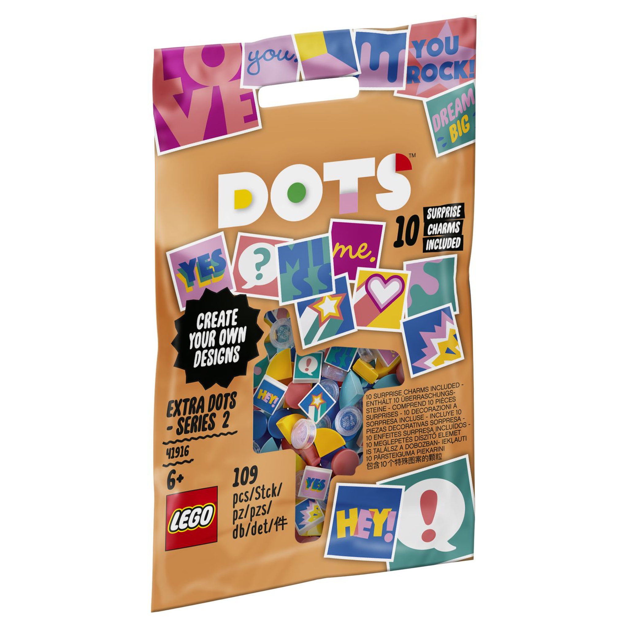 LEGO DOTS 41916 - Tuiles de décoration DOTS - Série 2
