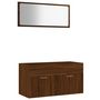 Voir la diapositive 2 : VIDAXL Ensemble de meubles de salle de bain 2 pcs Chene marron