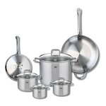 ELO Ensemble de 2 Poêles de cuisson 24 et 32 cm et 4 faitouts 12, 14, 16 et 26 cm Elo Profi Citrin