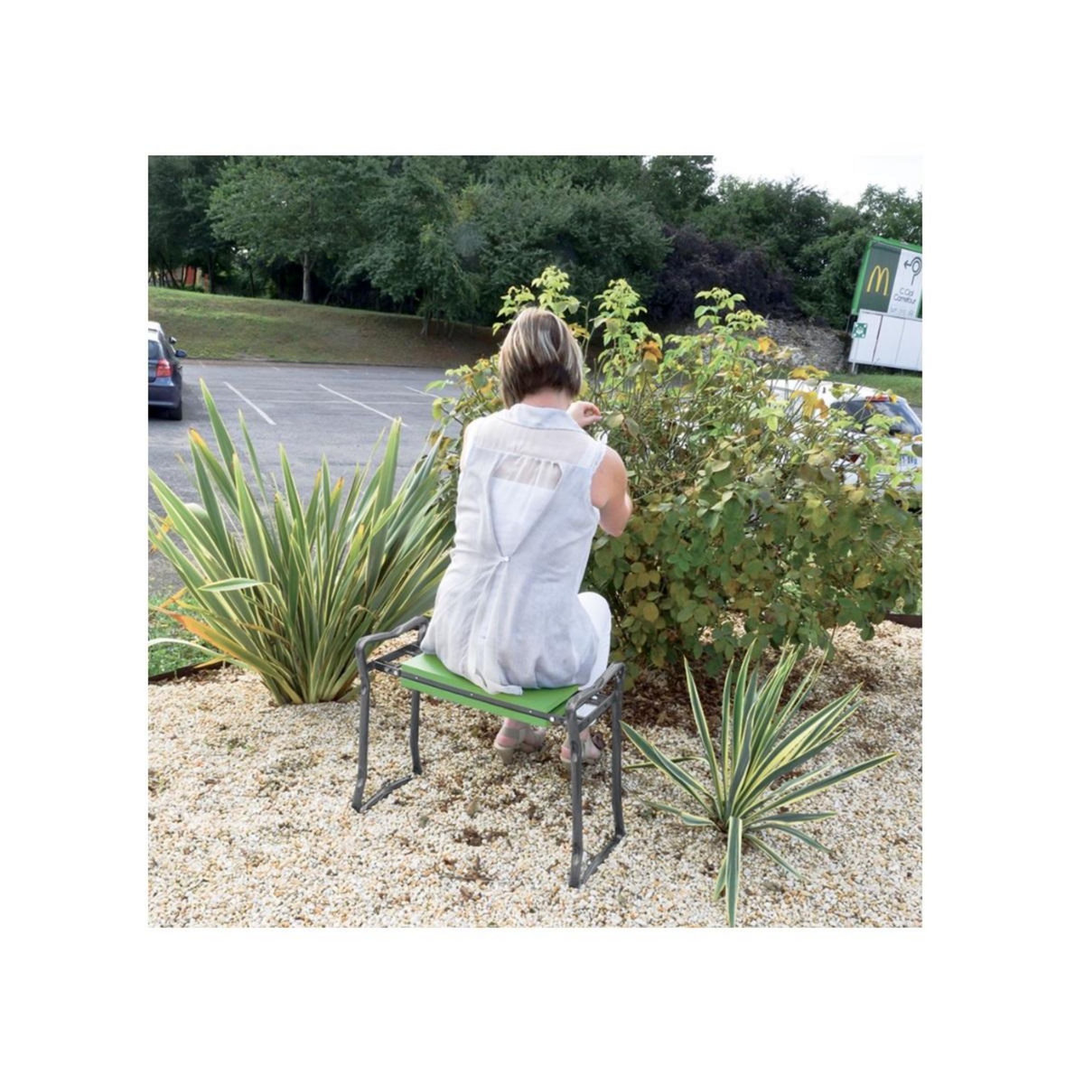 Ribimex Tabouret pliant vert - PRAGEN