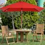 Voir la diapositive 2 : OUTSUNNY Parasol rectangulaire inclinable bois polyester haute densité 2L x 1,5l x 2,3H m rouge