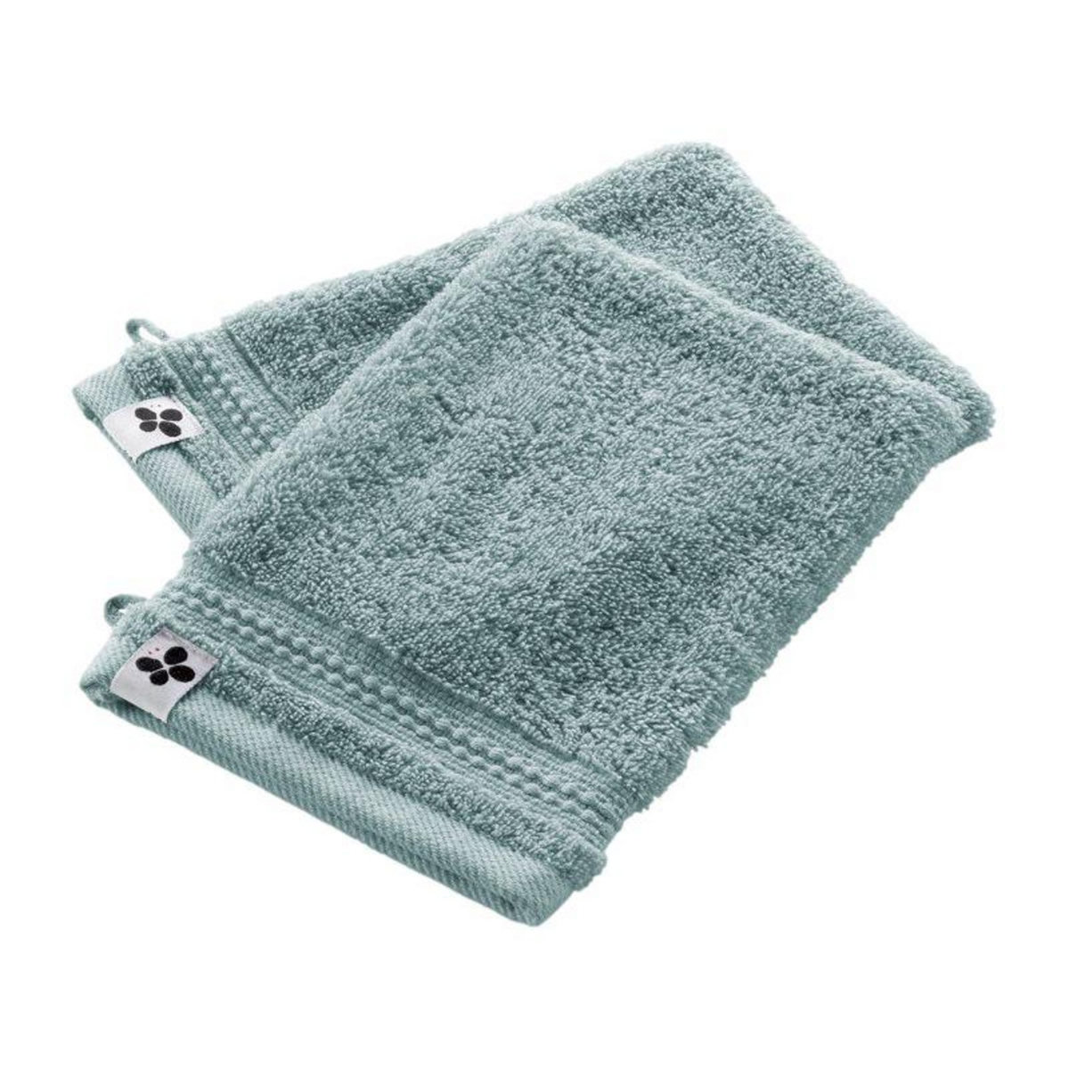 L EFFET PAPILLON Lot de 2 gants de toilette  Garance  15 x 21 cm / 100% Coton Bio / 600 gr/m² l'Effet Papillon -  - Lot de 2 Gants de toilette 15 x 21 cm