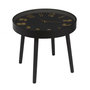 Voir la diapositive 1 : Paris Prix Table d'Apppoint Horloge  Lounge  50cm Noir