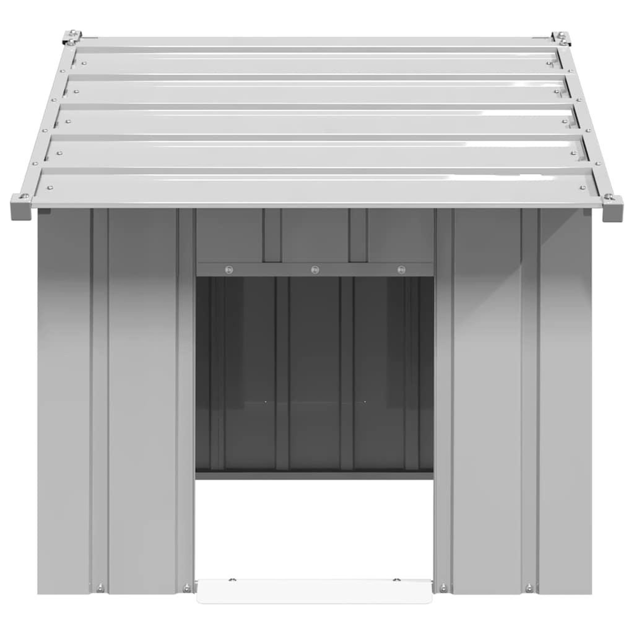 Voir la diapositive 3 : VIDAXL Niche pour chien avec toit noir 83x130x85 cm acier galvanise