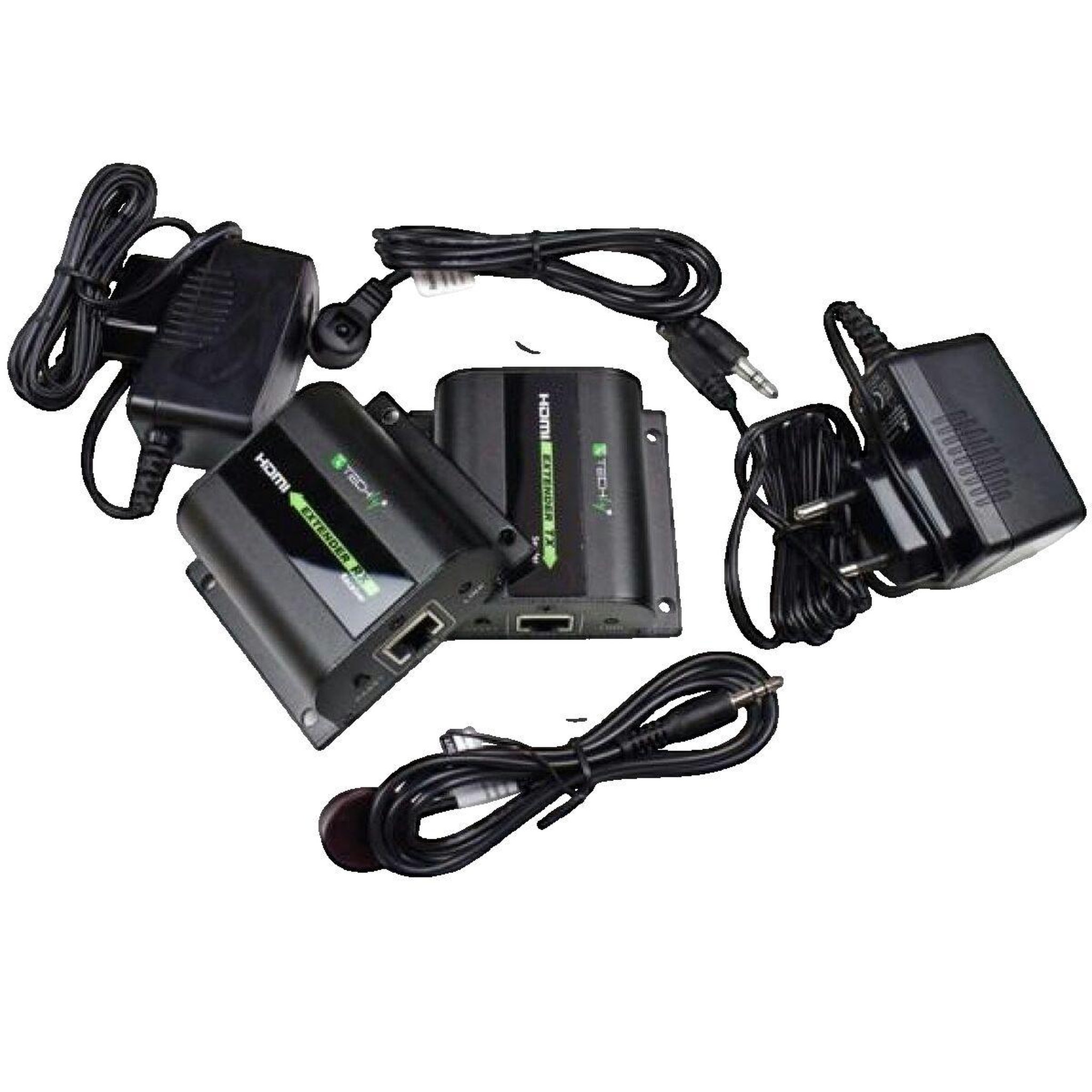 Voir la diapositive 3 : TECHLY Émetteur et récepteur audio/vidéo Techly Full HD 1080p compact