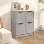 Voir la diapositive 3 : VIDAXL Buffet Gris beton 60x30x70 cm Bois d'ingenierie